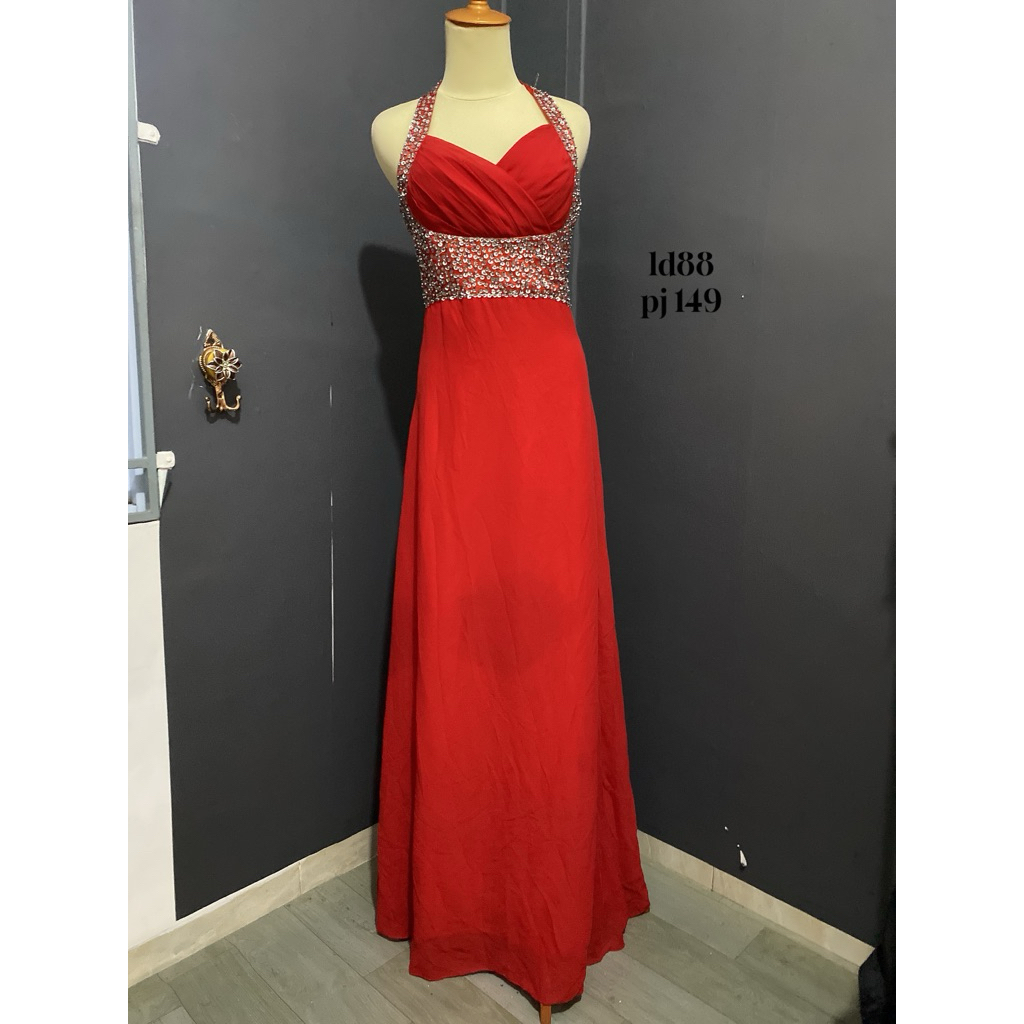 DRESS PESTA/GAUN NIKAH/GAUN PESTA MERAH