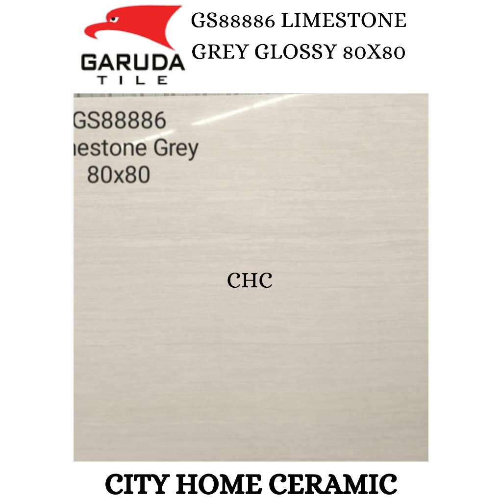 GARUDA LIMESTONE GREY GS88886 80x80/GRANIT/GLOSSY/LANTAI/BEST PRODUCT