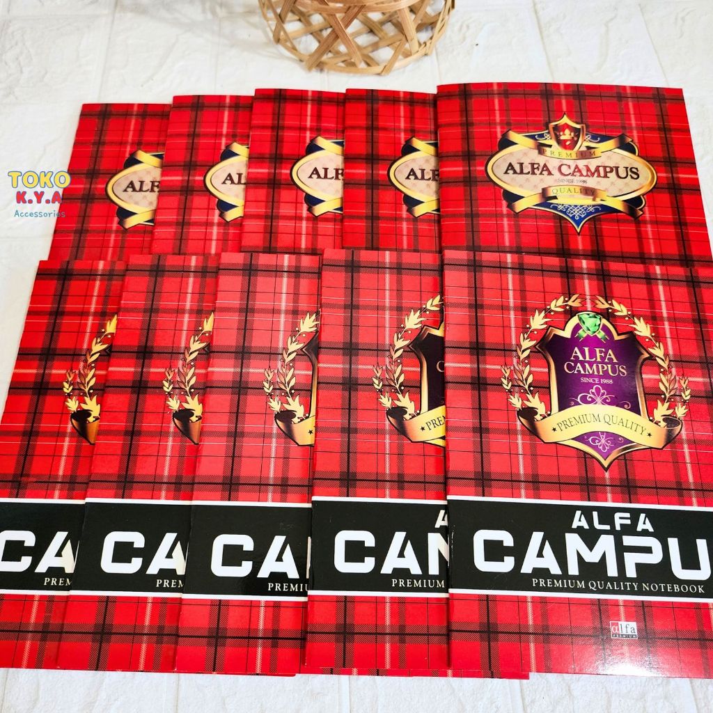 

(10PCS) BUKU TULIS ALFA CAMPUS MURAH ISI 38 LEMBAR PENDEK/KWARTO