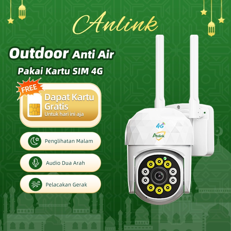 CCTV 4G Outdoor Tanpa WiFi Pantau Rumah Mudah Pasang Malam Jelas Bisa Bicara Gratis SIM Tahan Hujan