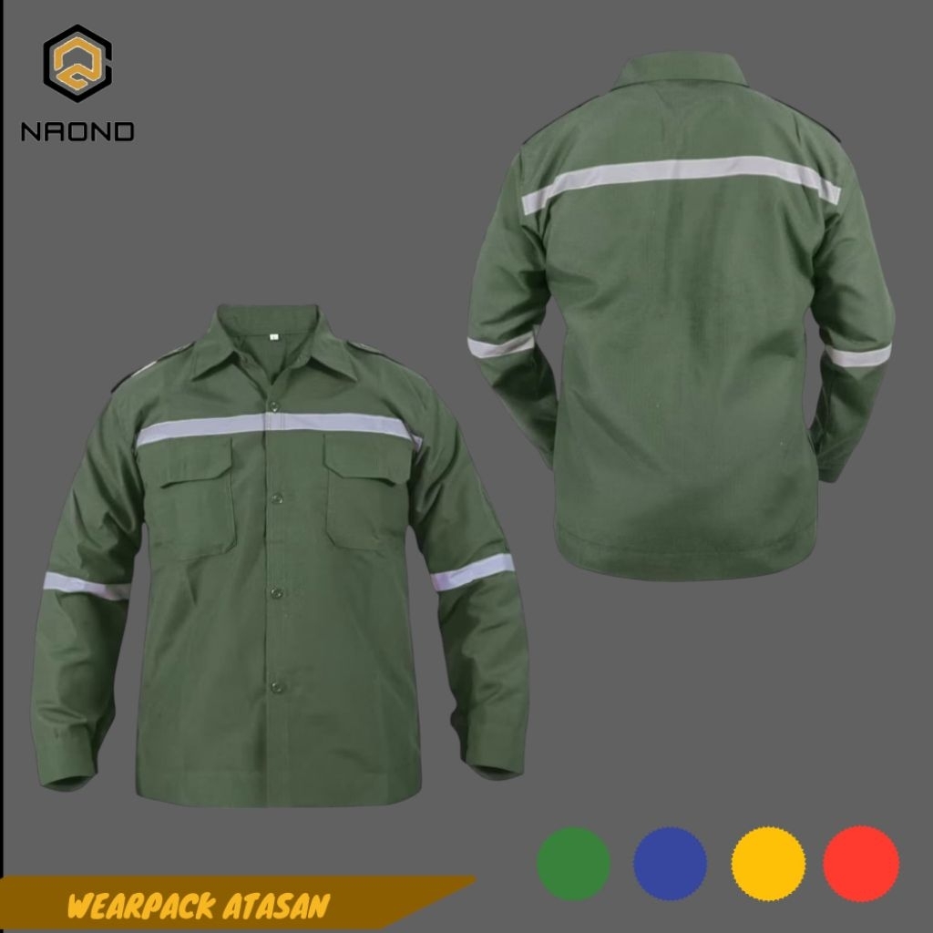 Wearpack Katelpak Safety Scotlet Atasan Kemeja Kerja Atasan Katelpak