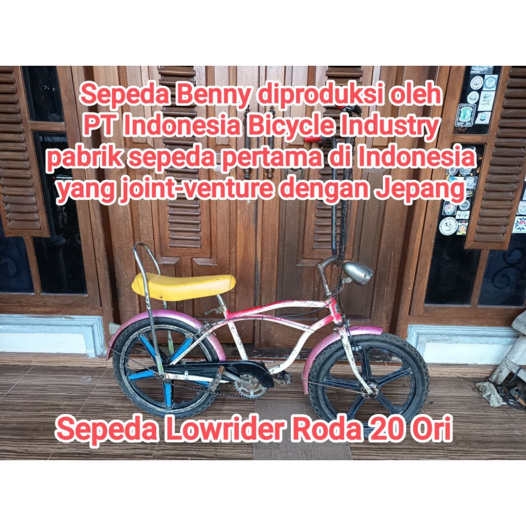 Sepeda Lowrider Merk Benny Roda 20