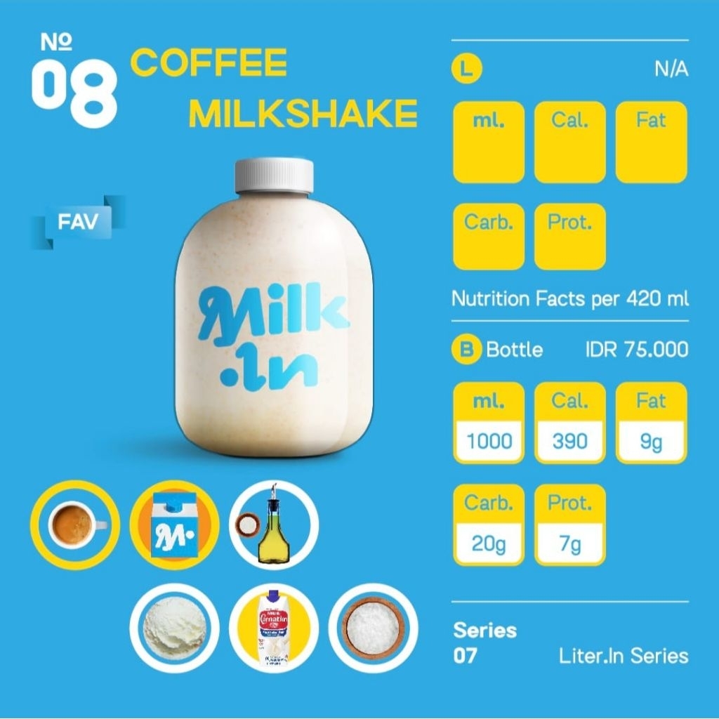 

Coffee Milkshake 1L