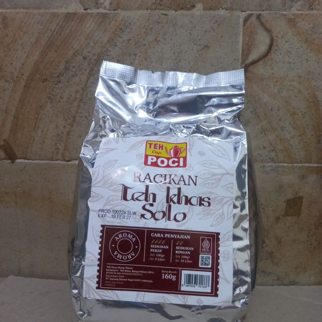 

RACIKAN TEH KHAS SOLO AROMA JASMINE ,Teh bubuk 160 gr