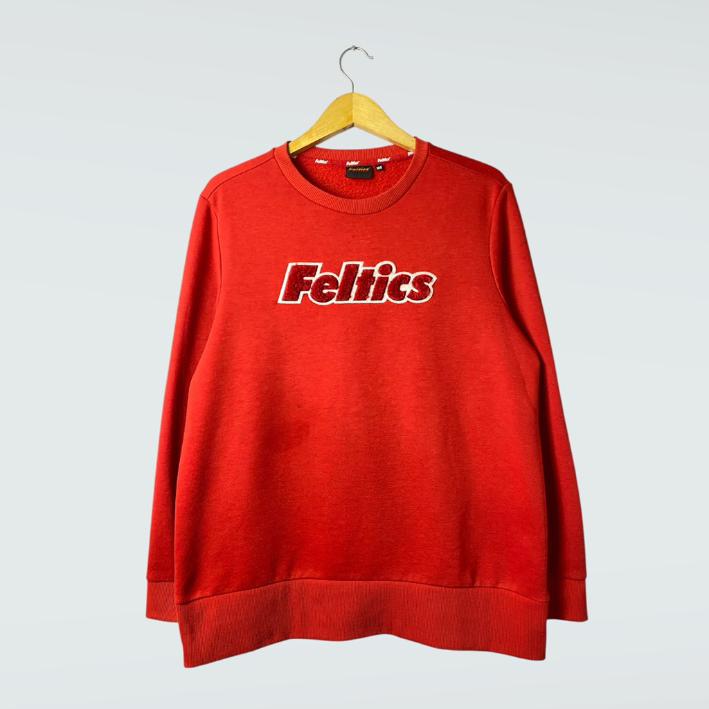 crewneck feltics towel merah second
