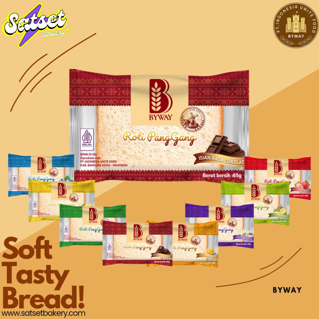 

(1 Dus/60 Pcs) ROTI BYWAY / ROTI PANGGANG BYWAY VARIAN RASA ENAK MURAH