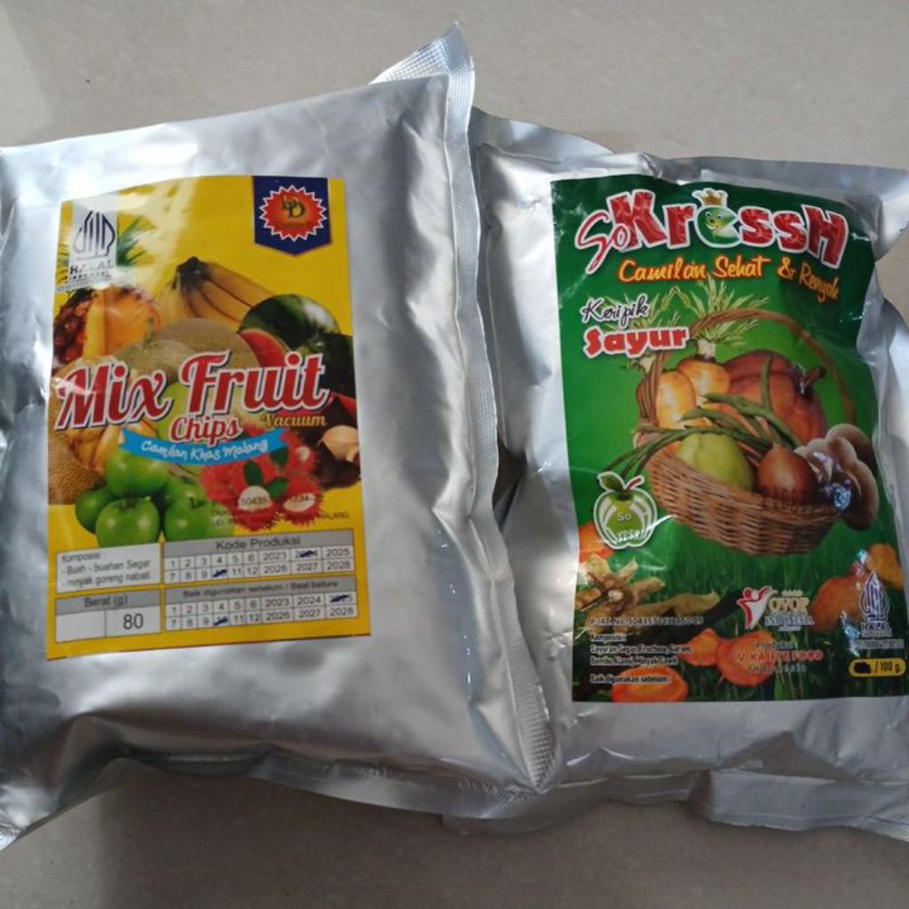 

Keripik Aneka Buah dan Aneka Sayur