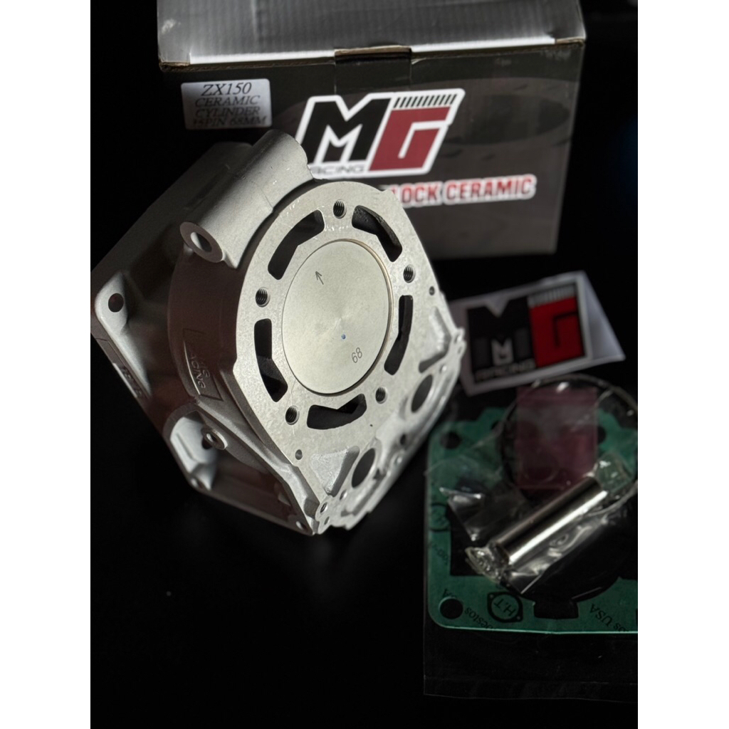 CYLINDER BLOK NINJA CERAMIC NINJA R RR SS UKURAN 68mm pin 15 MG RACING