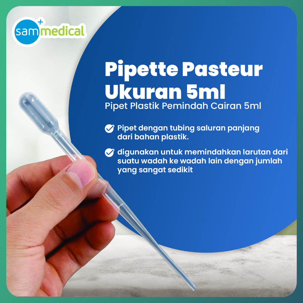 Pipet Pasteur Plastik - 5 ml @10PCS / Pipet Tetes Plastik Uk 5 ml