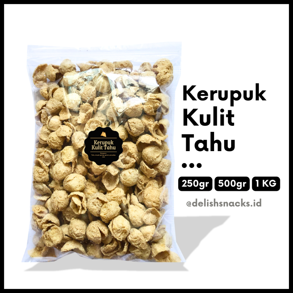 

[DELISH SNACKS] Kerupuk Kulit Tahu (Grosir) 250gr 500gr 1 KG / Snack Cemilan Camilan Kiloan