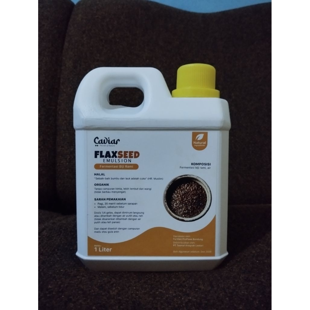 

Flaxseed Emulsion (fermentasi biji flaxseed)