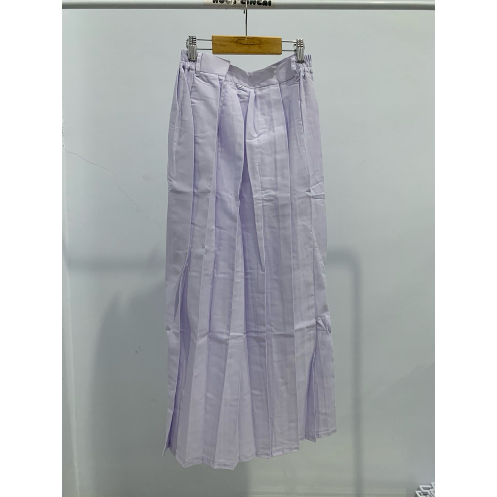 Rok Panjang Rempel Lipit Putih Sekolah SMP SMA