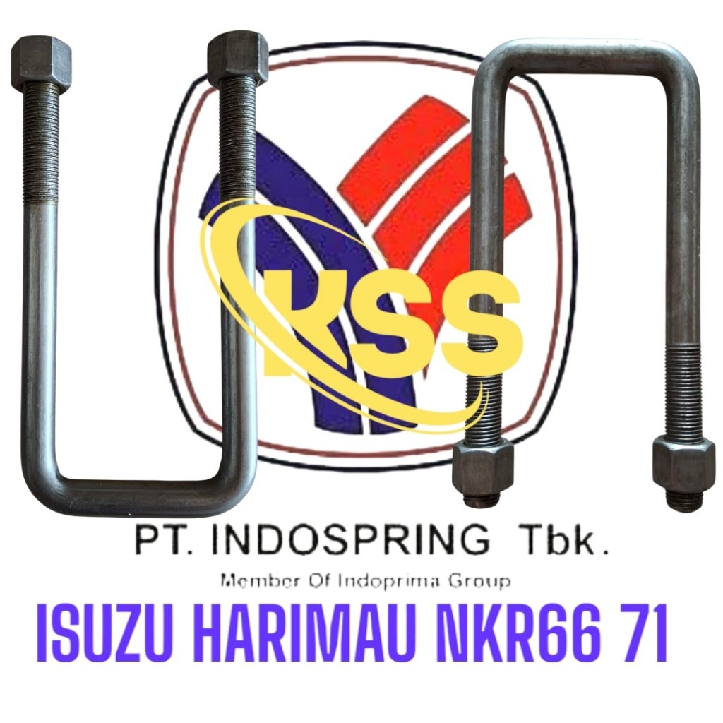 ISUZU U BOLT NUT FR SPRING NKR71 ELF UBOLT DEPAN NKR66 HARIMAU NKR 71