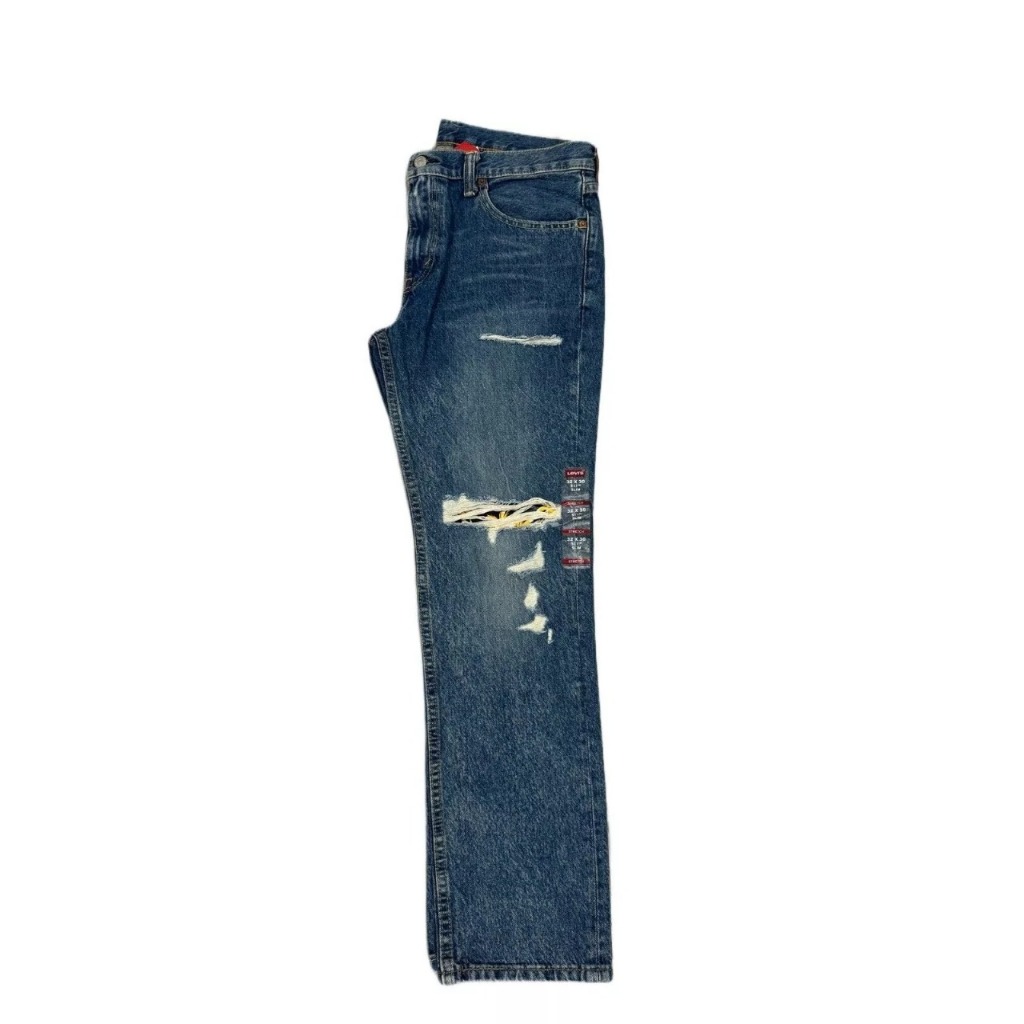 Levis 511 Slim Fit Jeans Destroyed Distressed Slim Fit Stretch Jeans