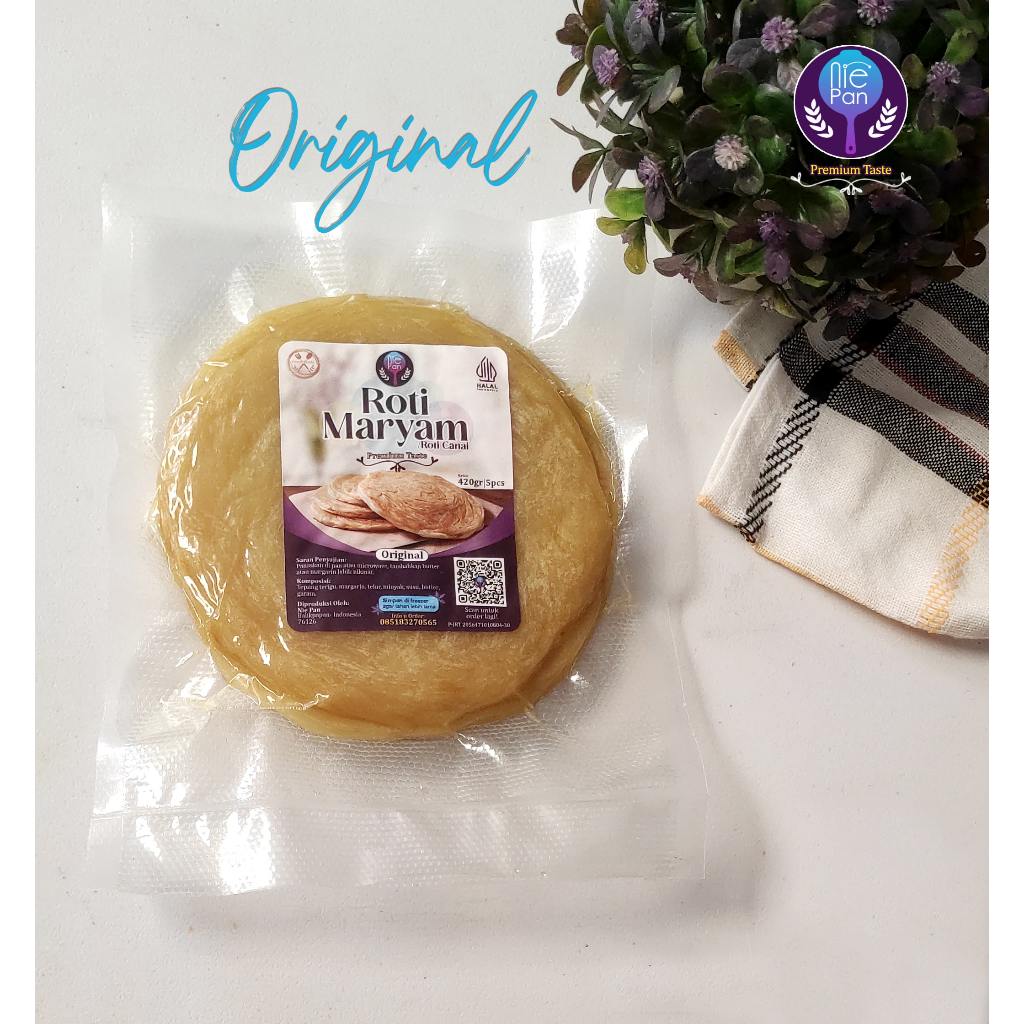 

Roti Maryam, Roti Canai - ORIGINAL - Isi 5pcs - Nie Pan
