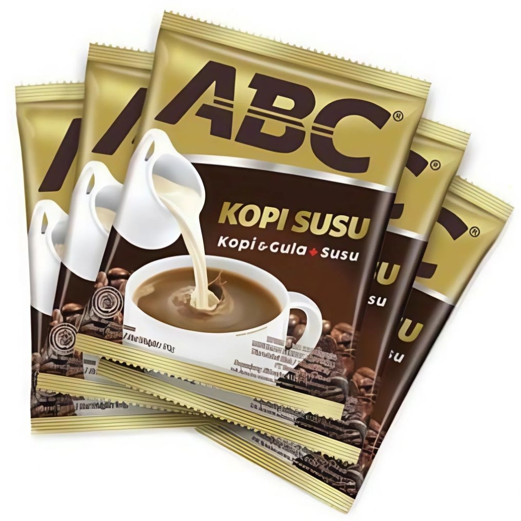 

ABC KOPI SUSU INSTAN SACHET 30 GRAM 1 RENCENG 10 PCS| 5 PCS