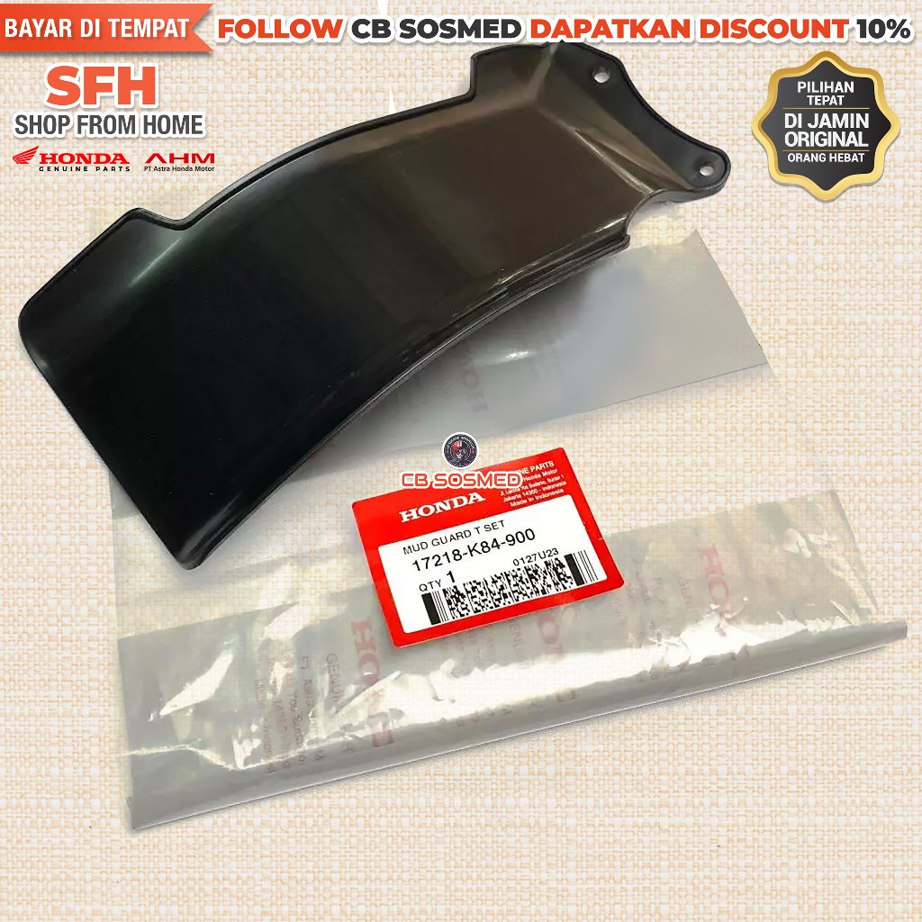 Cover Pelindung Lumpur CRF 150 K84 Cover Kolong Spakbor Belakang CRF 150L K84F Tutup Pelindung Monos