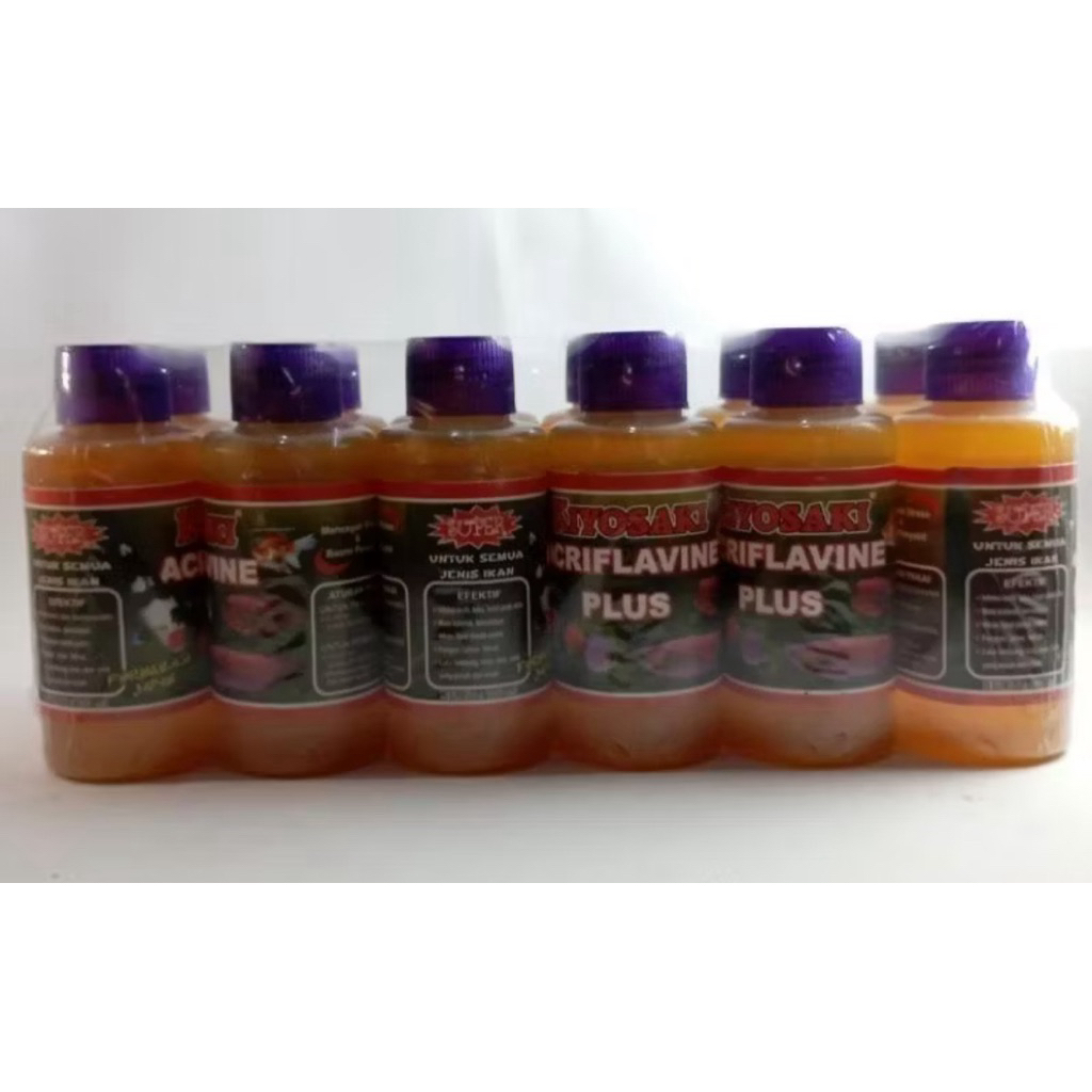 Acrivlafine 1 Lusin Isi 12Btl Acrivlafine 1 Pak Lusinan Obat Kuning Ikan Hias