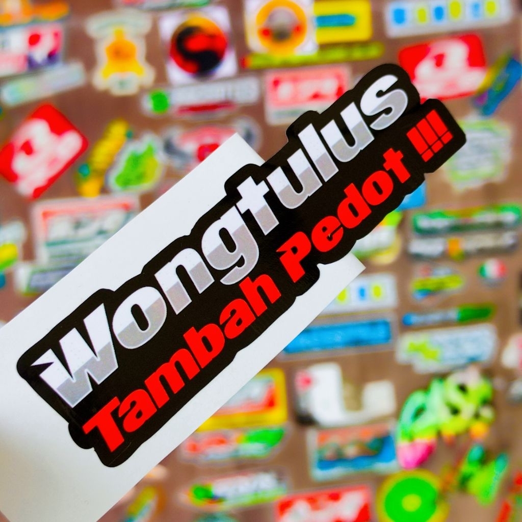 

stiker wong tulus tambah pedot