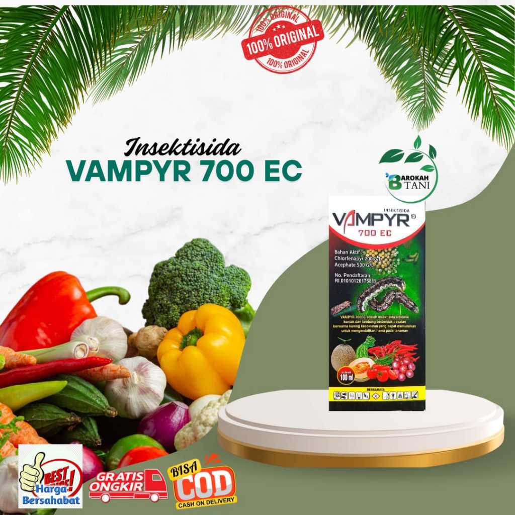 Insektisida VAMPYR 700EC Isi 100ml Bahan Aktif Klorfenapir 200 g/l, Asefat 500 g/l