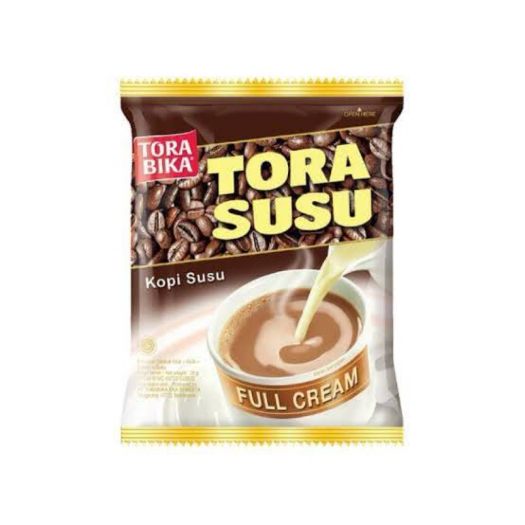 

TORA SUSU / TORABIKA SUSU / / KOPI SUSU / KOPI SUSU FULL CREAM / 1 renteng isi 10 pcs