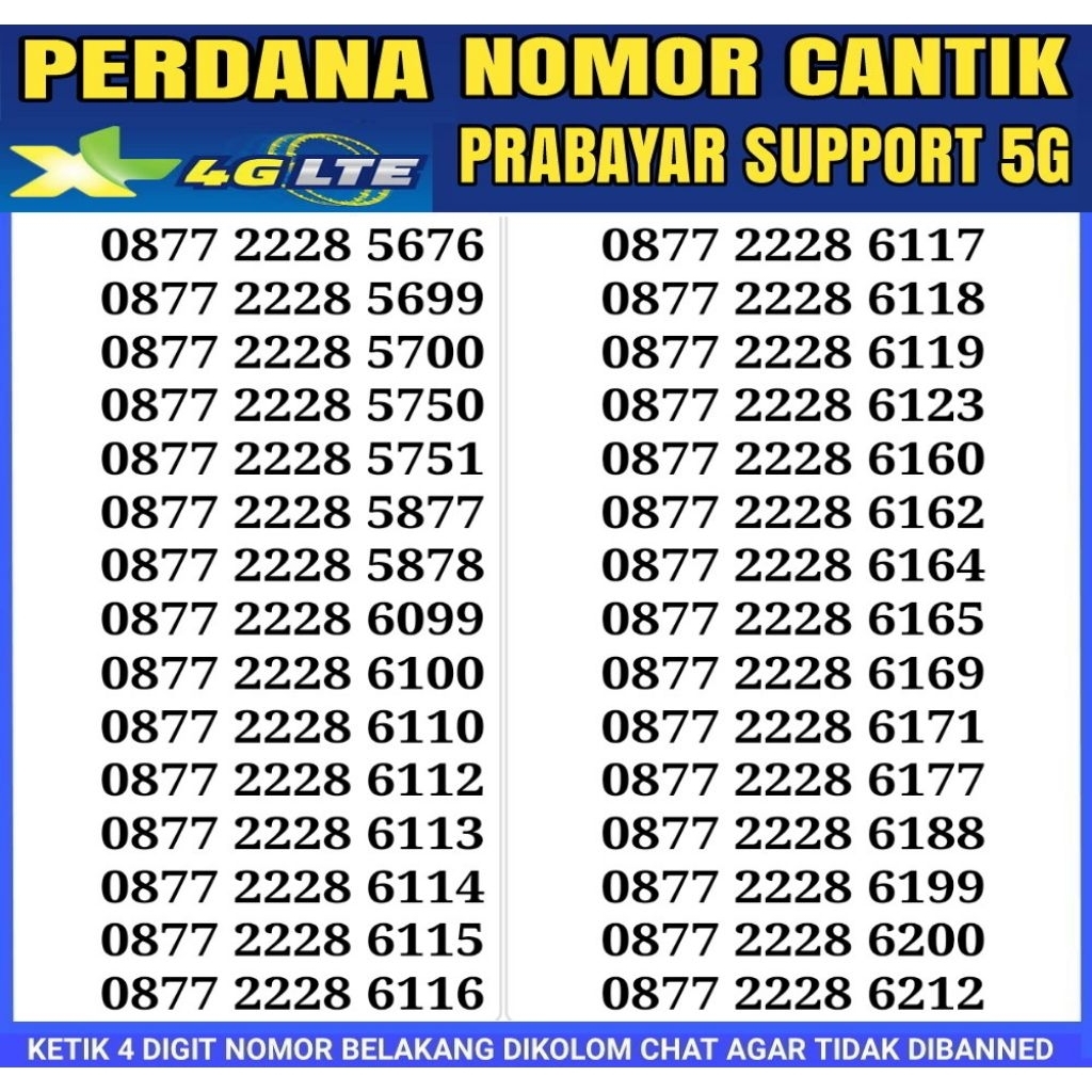 Nomor cantik xl Hokiii 5G