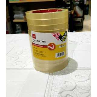 

Deli Isolasi Bening 12mm x 72yard Extra Strong / Lakban Bening Daya Rekat Sangat Kuat CA412