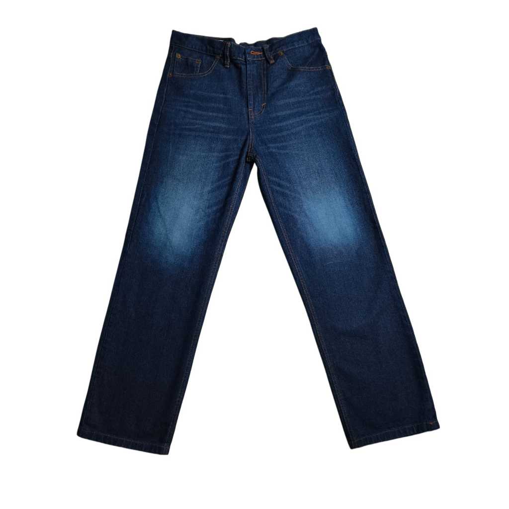 New Chapter Official - Jeans Baggy Wisker Blue Forge Selvedge, Jeans Baggy, Jeans Wisker