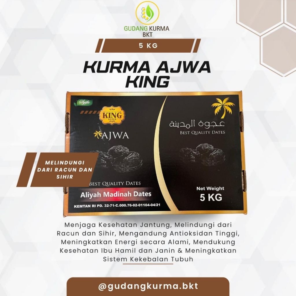 

KURMA AJWA MADINAH 5 kg KING