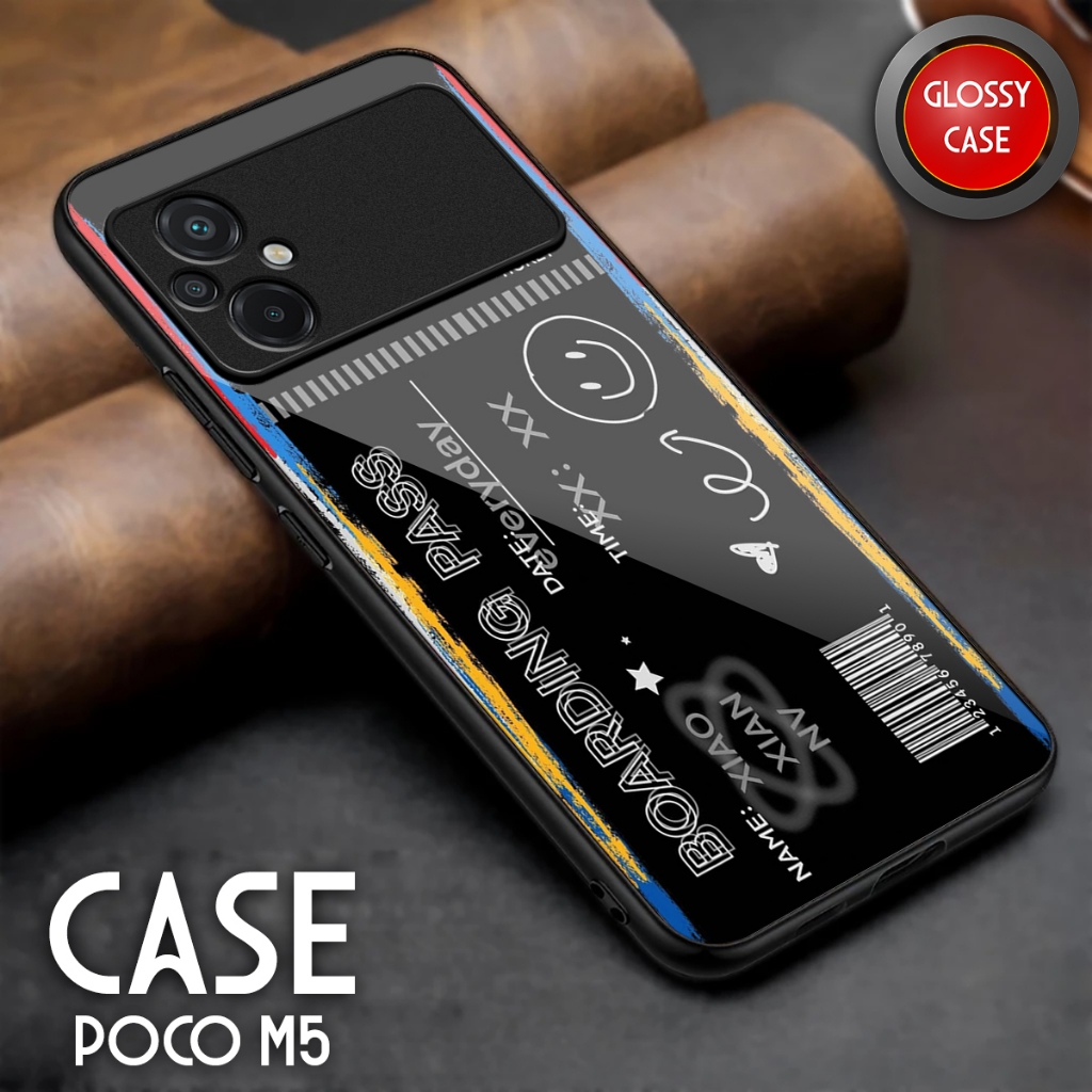 Softcase Poco M5 - Casing Hp Poco M5 - Case Kaca Glossy - Kesing Hp Poco M5 - Softcase Sublime Akses