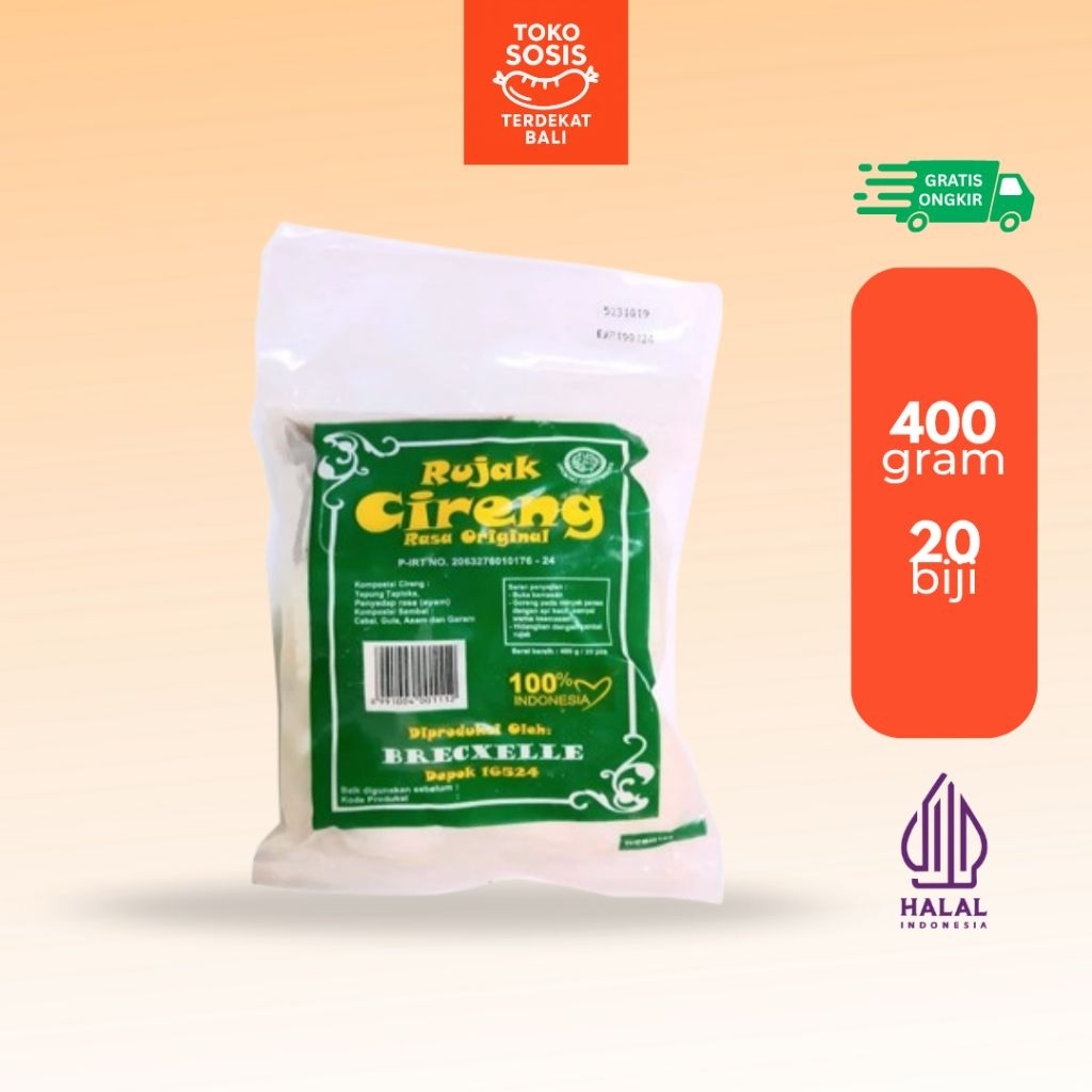 

Brecxelle Rujak Cireng 400 gram Isi 20pcs