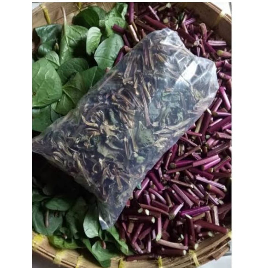 

Daun binahong kering berat bersih (500grm)