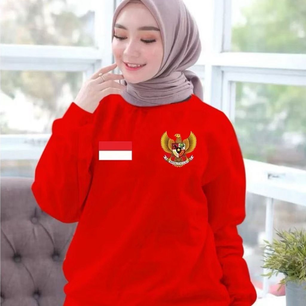 Kaos Wanita Indonesia Garuda Merdeka Baju Cewek Indonesia Merdeka 80 Tahun