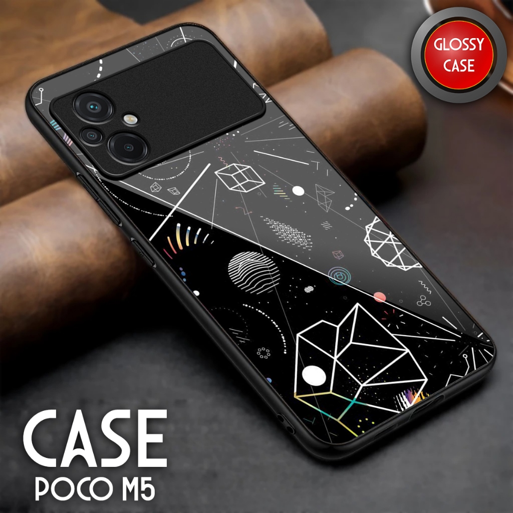 Softcase Poco M5 - Casing Hp Poco M5 - Case Kaca Glossy - Kesing Hp Poco M5 - Softcase Sublime Akses