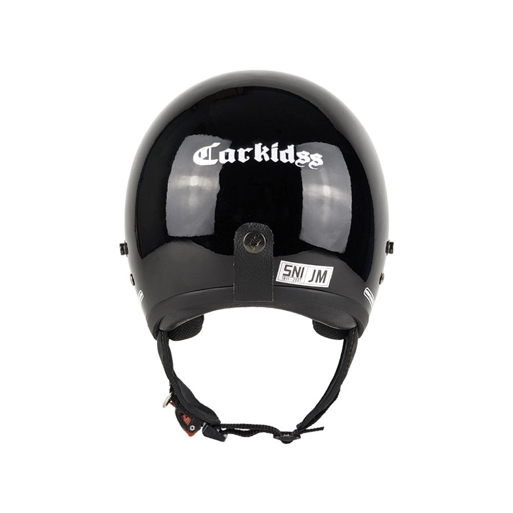 CARKIDS HELM bogo anak junior termurah Hitam Glossy kaca cembung SNI CLASSIC KIDS
