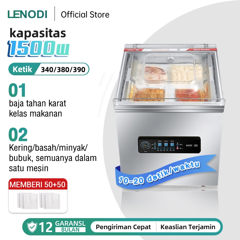 LENODI Pakaian Vakum Cerdas Besar Rumah Tangga Komersial Mesin Vakum Makanan Basah Mesin Vakum Otoma