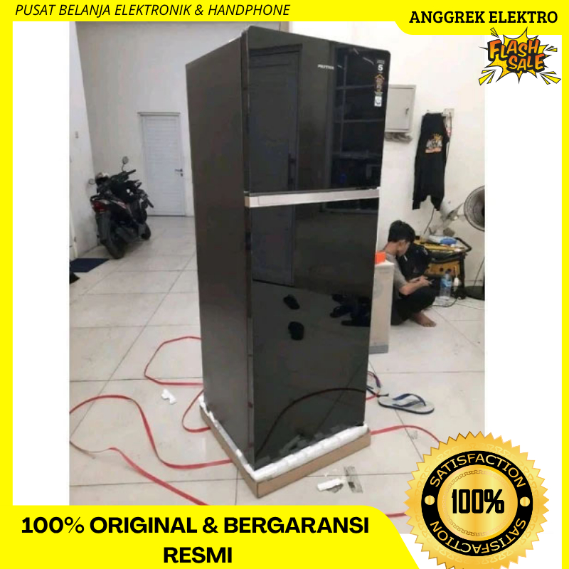KULKAS POLYTRON Kulkas 2 Pintu Belleza Jumbo 260 Liter PRW 29MN GARANSI RESMI