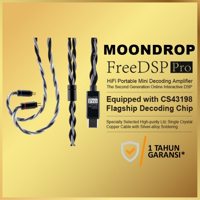 Moondrop FreeDSP Pro Headphones Cable Kabel Free DSP