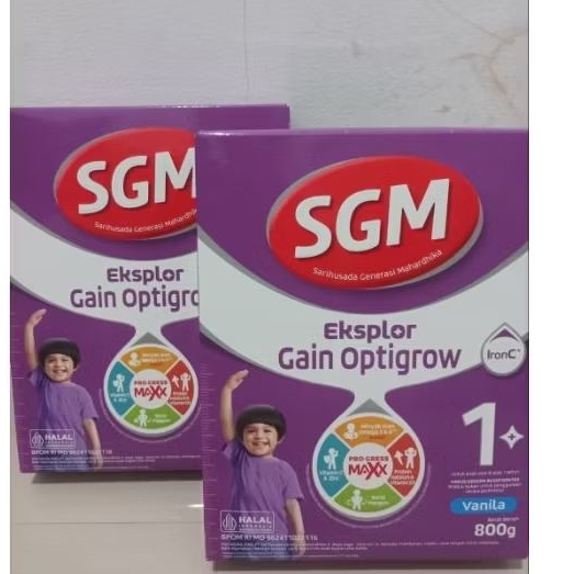 SGM Eksplor Gain Optigrow 1+ (Usia 1 tahun ke atas)