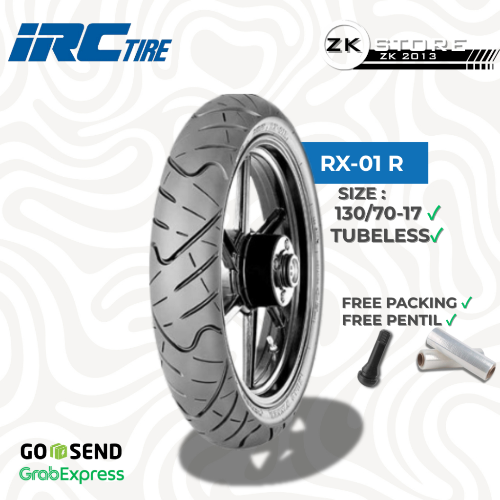 Ban IRC RX01 Tubeless 130/70-17 Belakang Untuk CBR 150