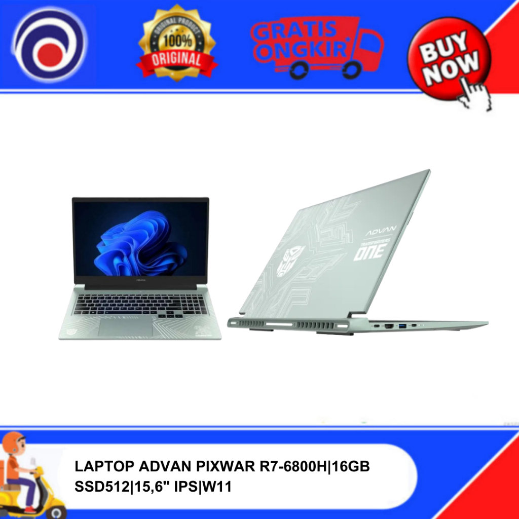 LAPTOP ADVAN PIXWAR R7-6800H|16GB SSD512|15,6" IPS|W11|TOUCHSCREEN
