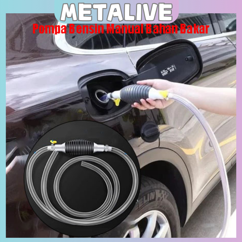 Pompa Bensin Manual Bahan Bakar Pompa Bensin Portable Pompa Alat Sedot Air Minyak Bensin Mobil