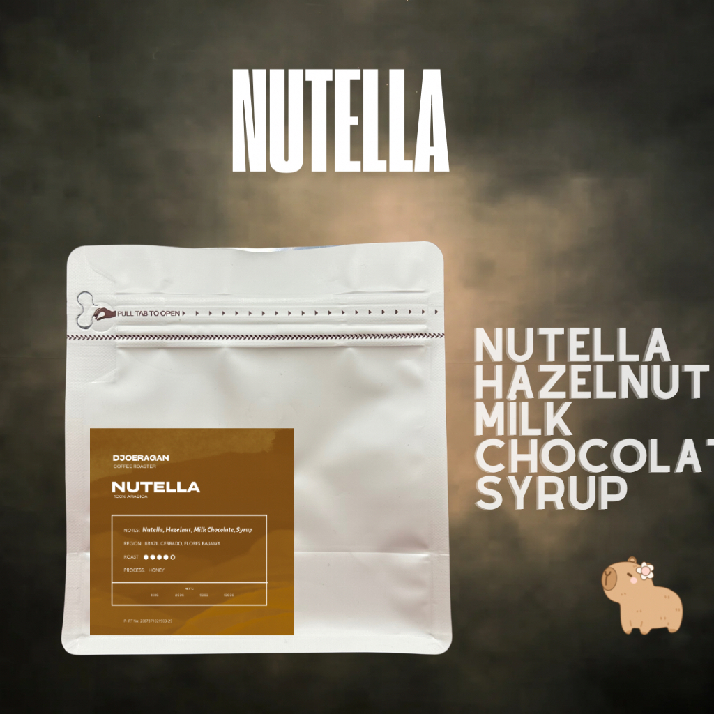 

Nutella Coffee Biji Kopi Arabica 100% - Djoeragan Roasted Coffee Beans