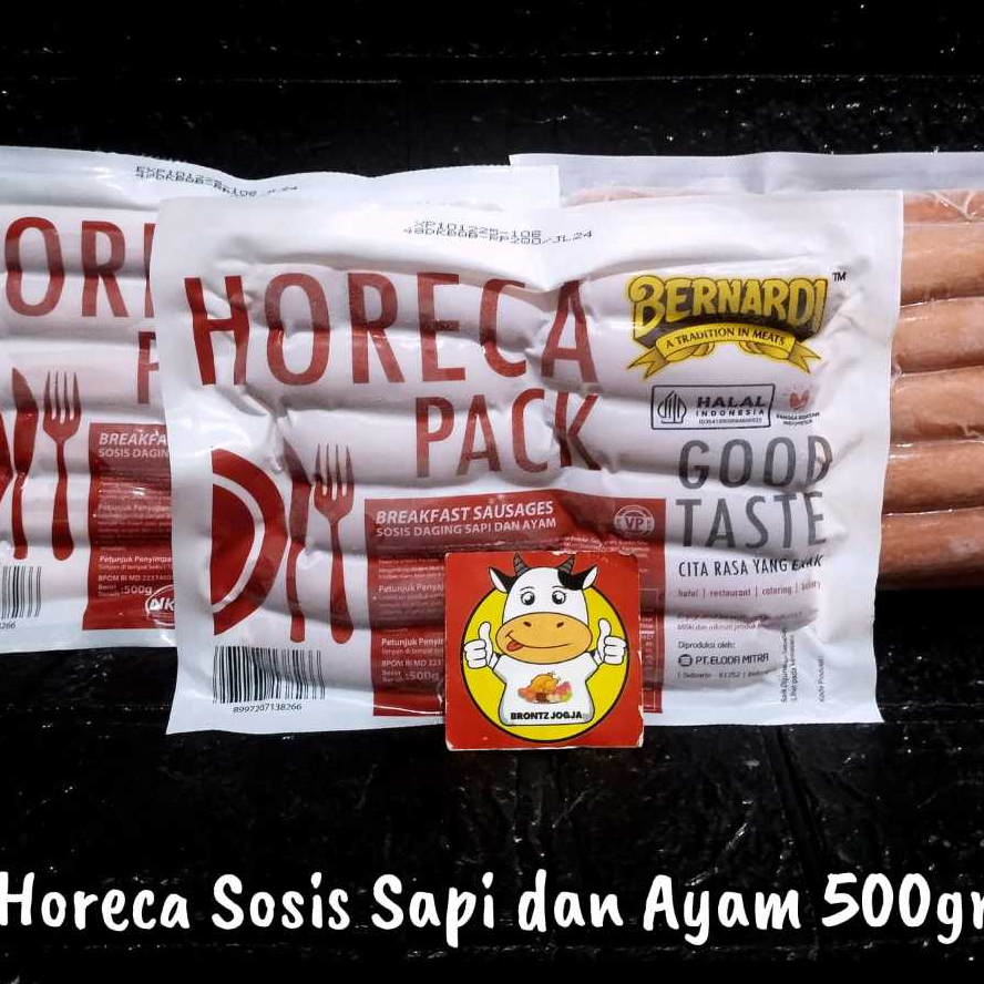 

BERNARDI HORECA SOSIS SAPI DAN AYAM BREAKFAST 500GR-FROZEN FOOD-BRONTZ JOGJA