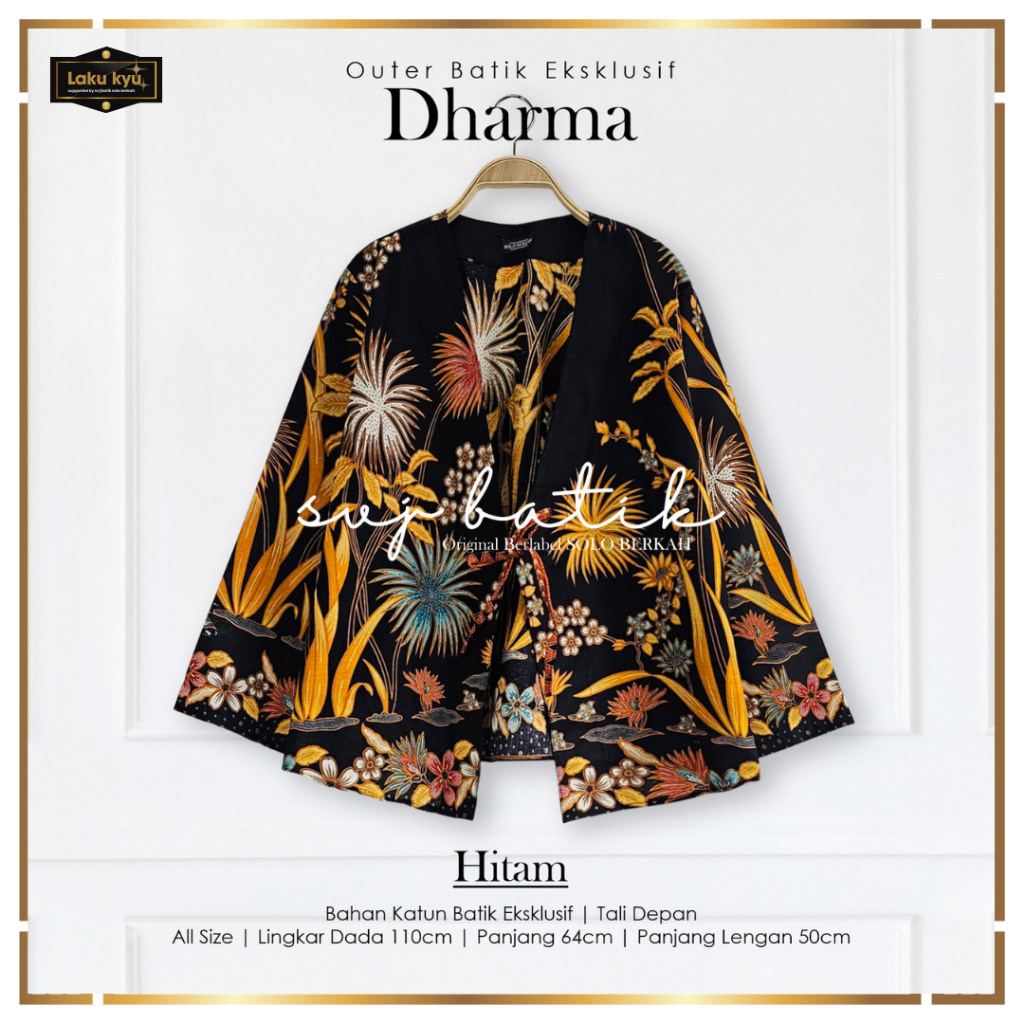 Atasan wanita outer kardigan batik tali modern terbaru 2025 katun halus solo svj batik eksklusif