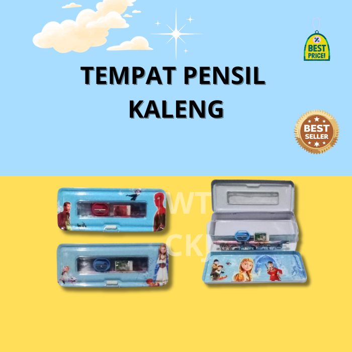 

Tempat Pensil Kaleng + Isi