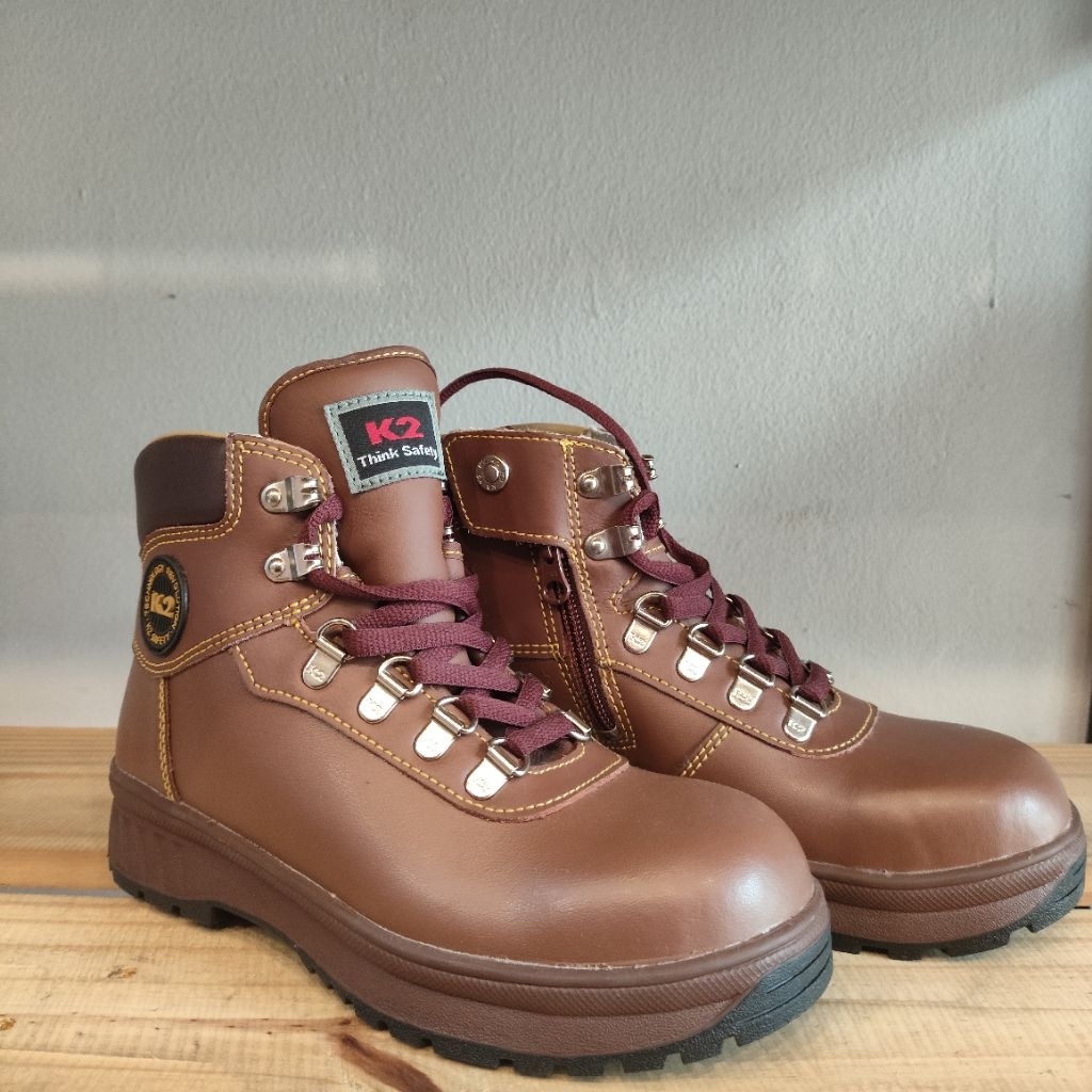 Sepatu Safety K2-14 Original Boot Coklat Tannaire Leather