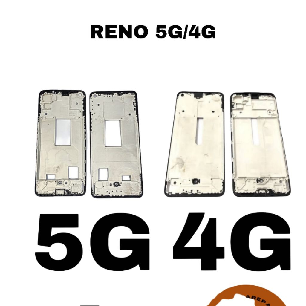 FRAME TULANG TENGAH DUDUKAN LCD TATAKAN LCD OPPO RENO 5 4G 5G NEW ORI