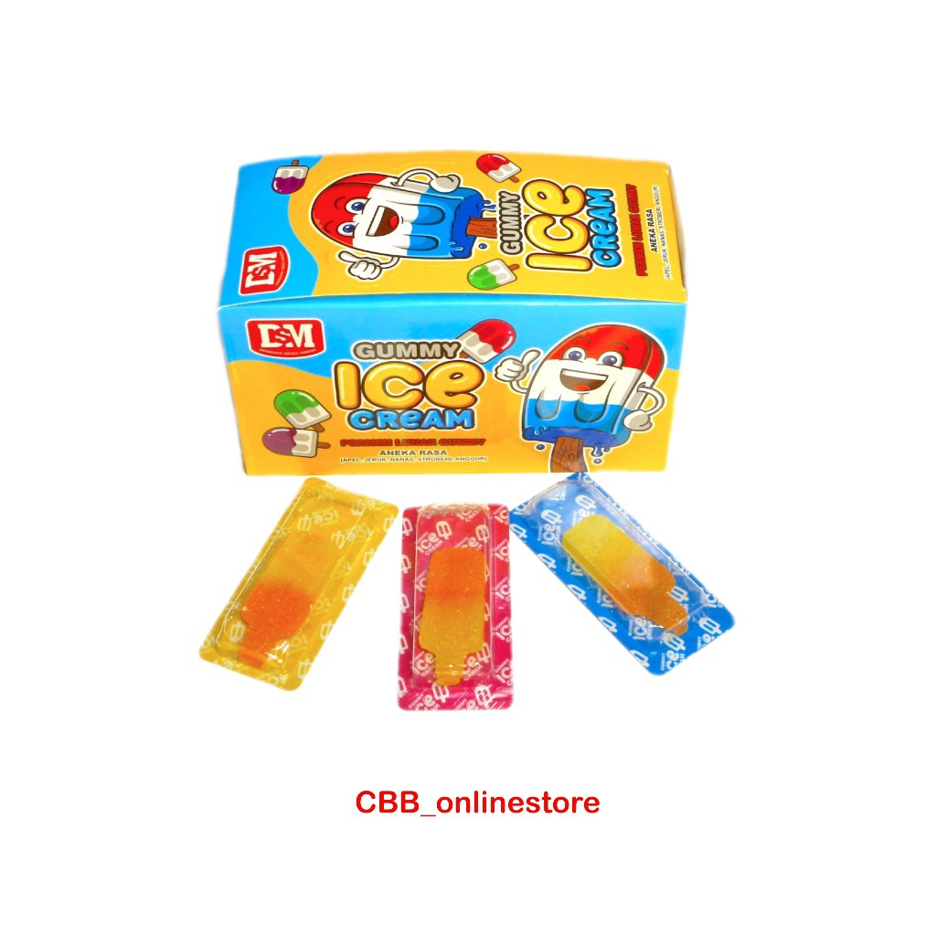 

Gummy Ice Cream Aneka Rasa Buah - Isi 30pcs
