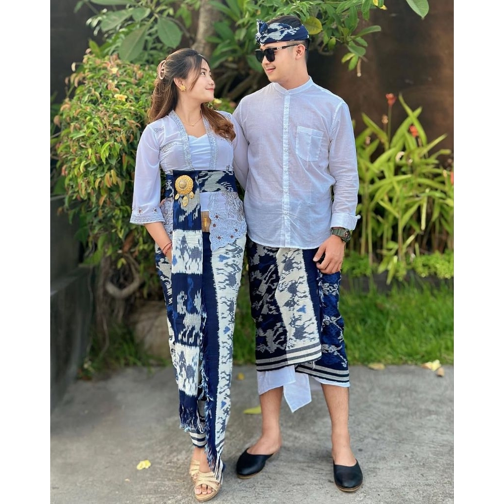 Adijaya TENUN - New motif ayam Couple Blanket Sembahyang Bahan Tenunan Blanket Denpasar Bali Kamen S